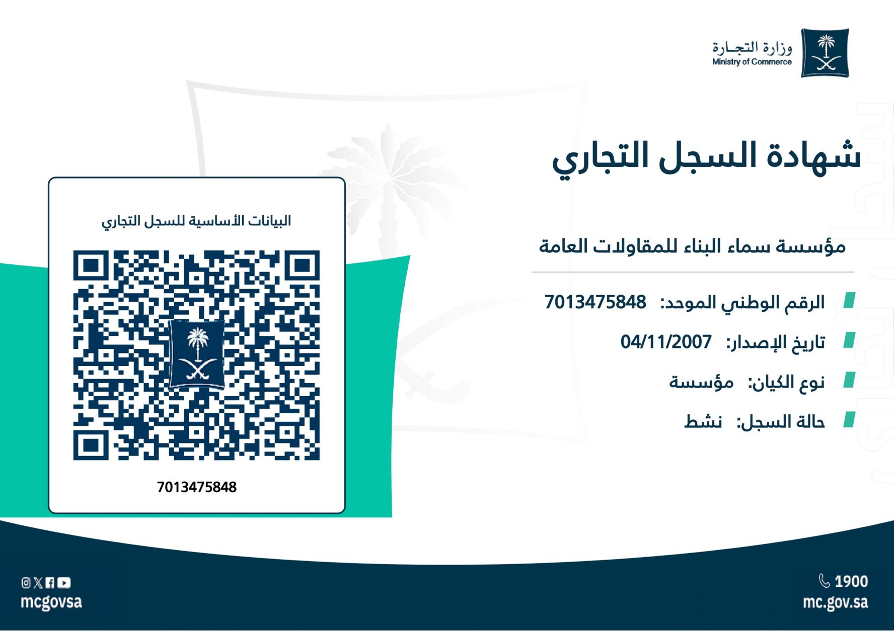 Registration / Certificate Document